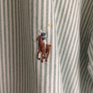 NWT Ralph Lauren Striped Oxford Shirt, Men’s Large